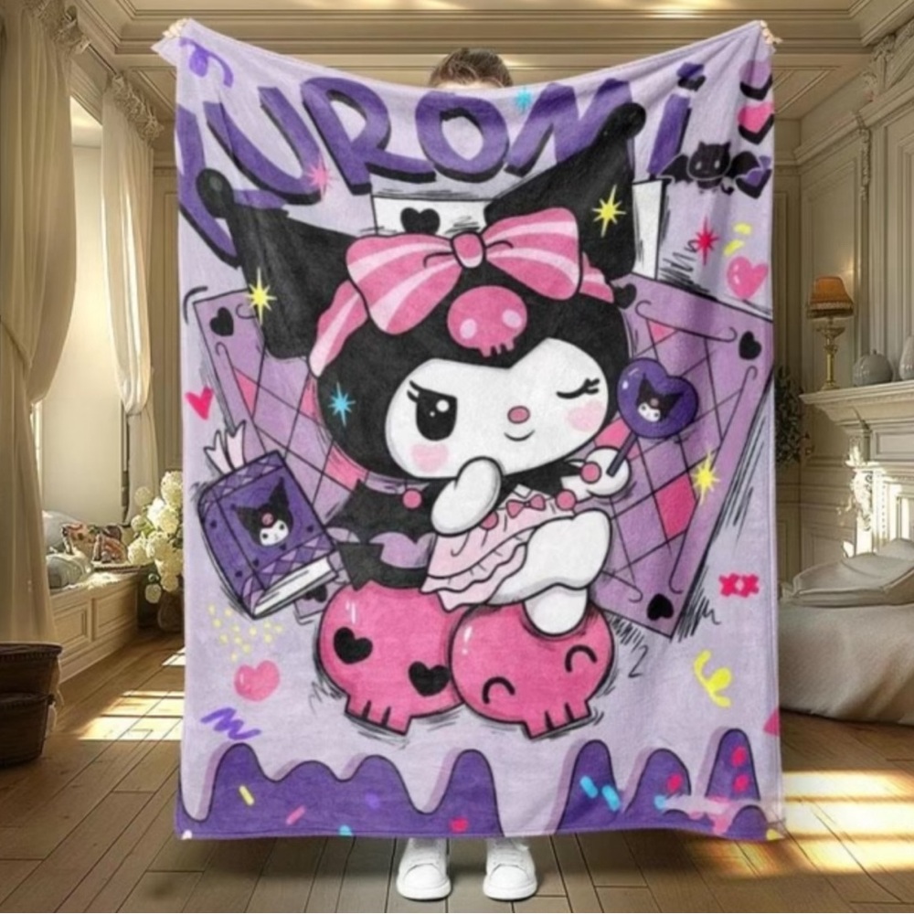 Blush fluffy blanket